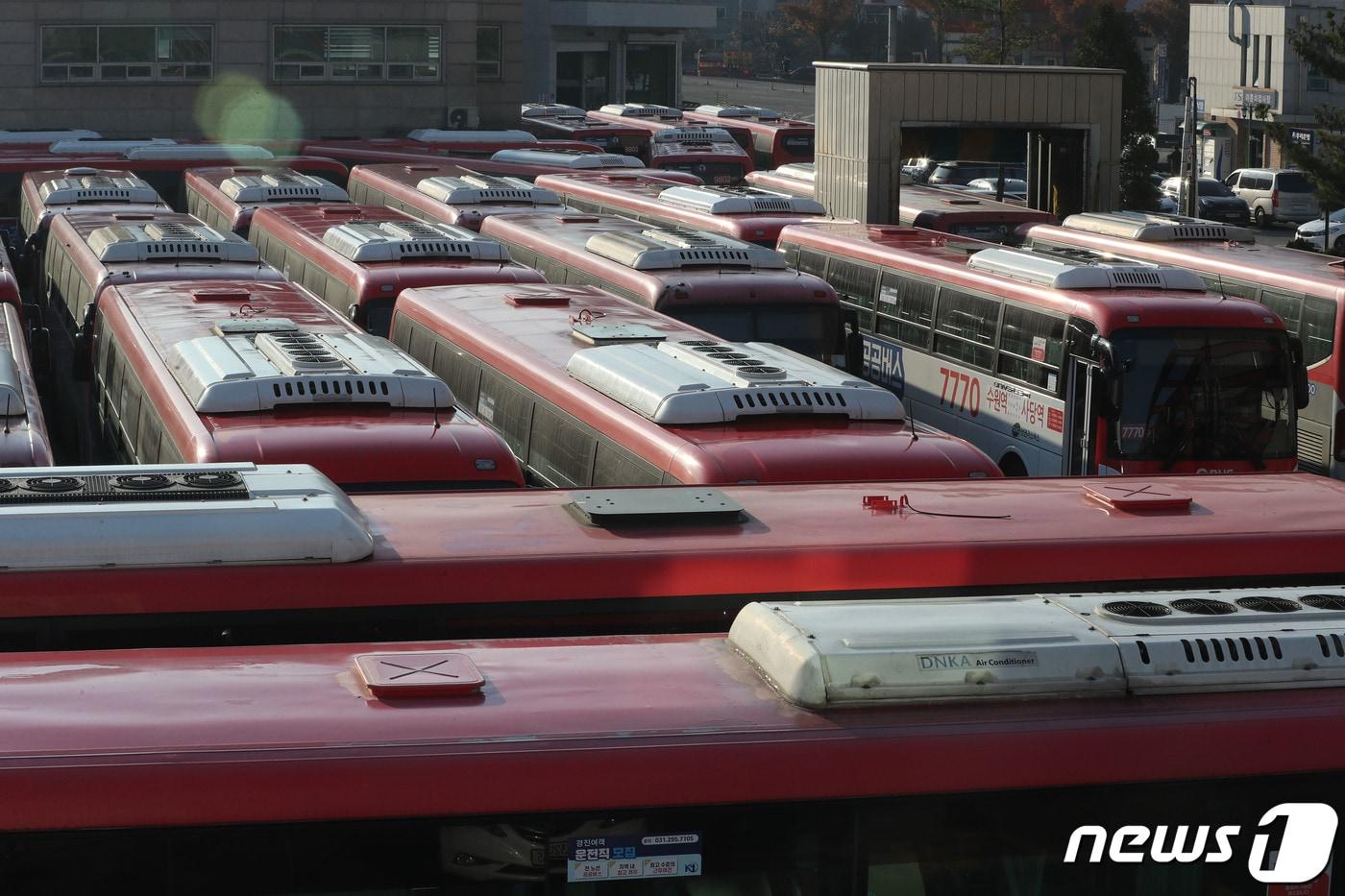 한 운수회사 차고지. &#40;사진은 기사 내용과 무관함&#41; / 뉴스1 ⓒ News1 김영운 기자