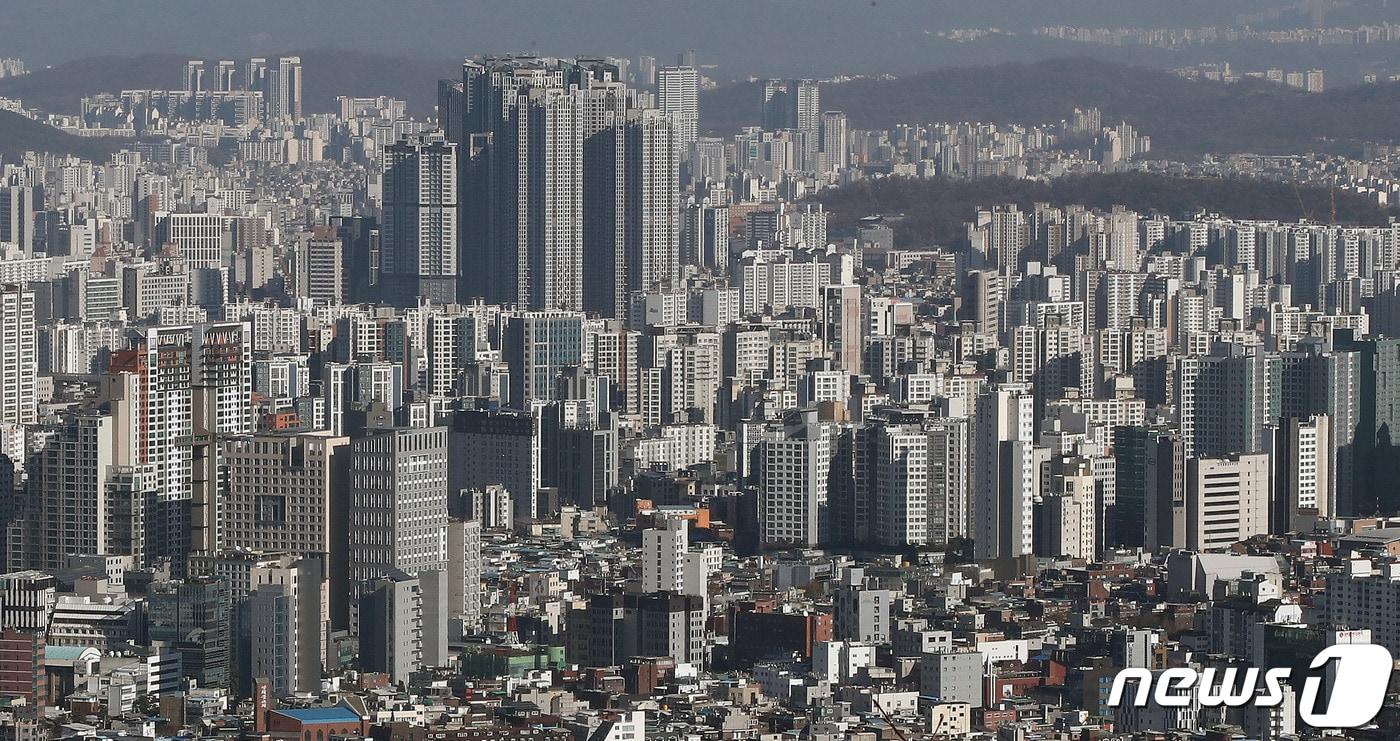 서울 남산에서 바라본 서울 아파트단지. 2023.12.1./뉴스1 ⓒ News1 박세연 기자