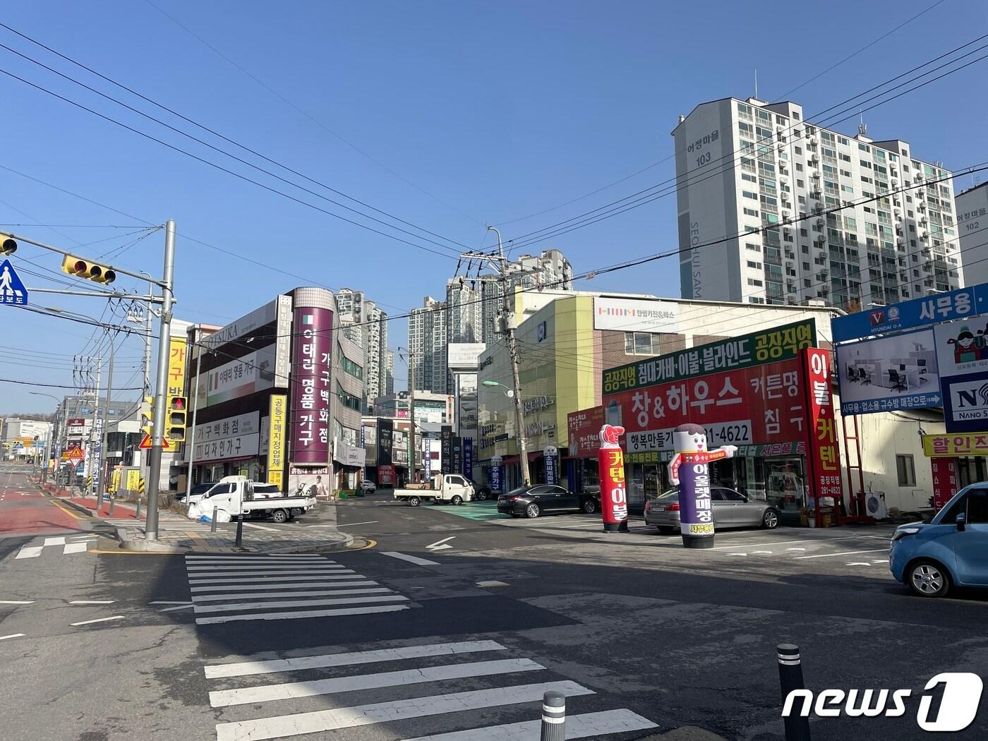 용인어정가구단지 일대 모습.&#40;용인시 제공&#41;