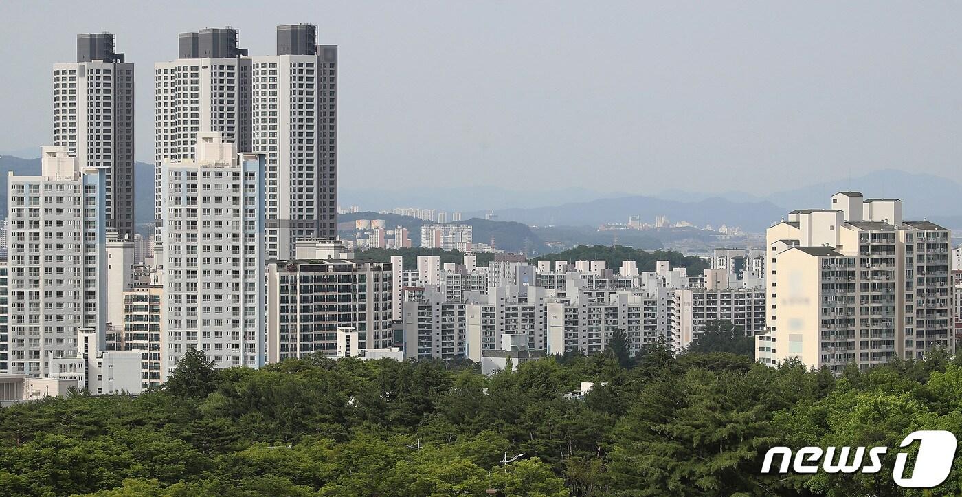 대구의 아파트 중위 매매가격이 2개월 연속 보합세를 기록했다. 사진은 대구 도심 전경.&#40;사진은 기사 내용과 무관함&#41; ⓒ News1 DB