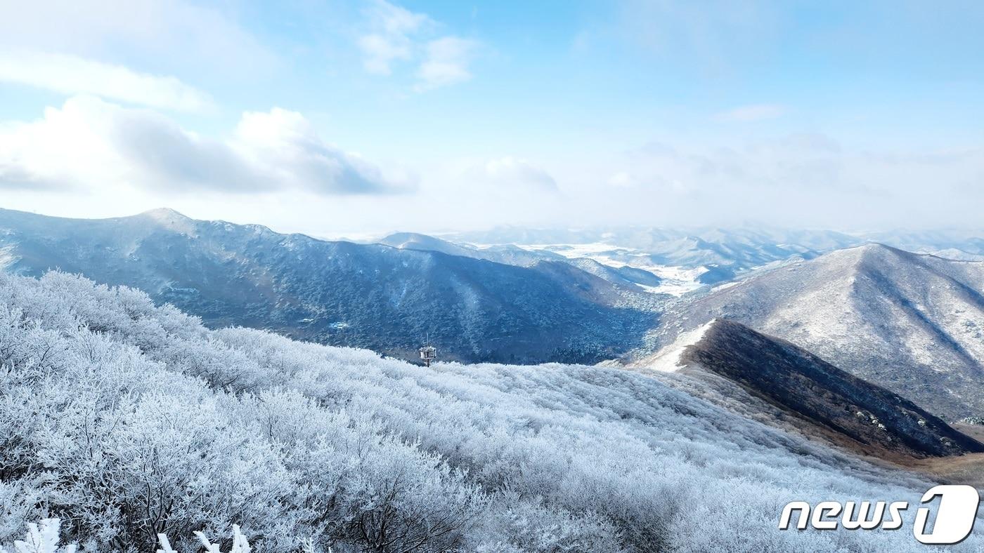 두륜산 고계봉 설경 &#40;사진제공 박미선&#41;/뉴스1 ⓒ News1 김태성 기자