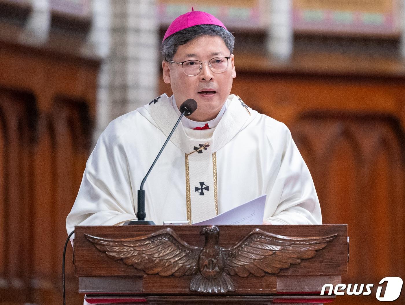 정순택 천주교 대주교. 뉴스1 ⓒ News1 이재명 기자