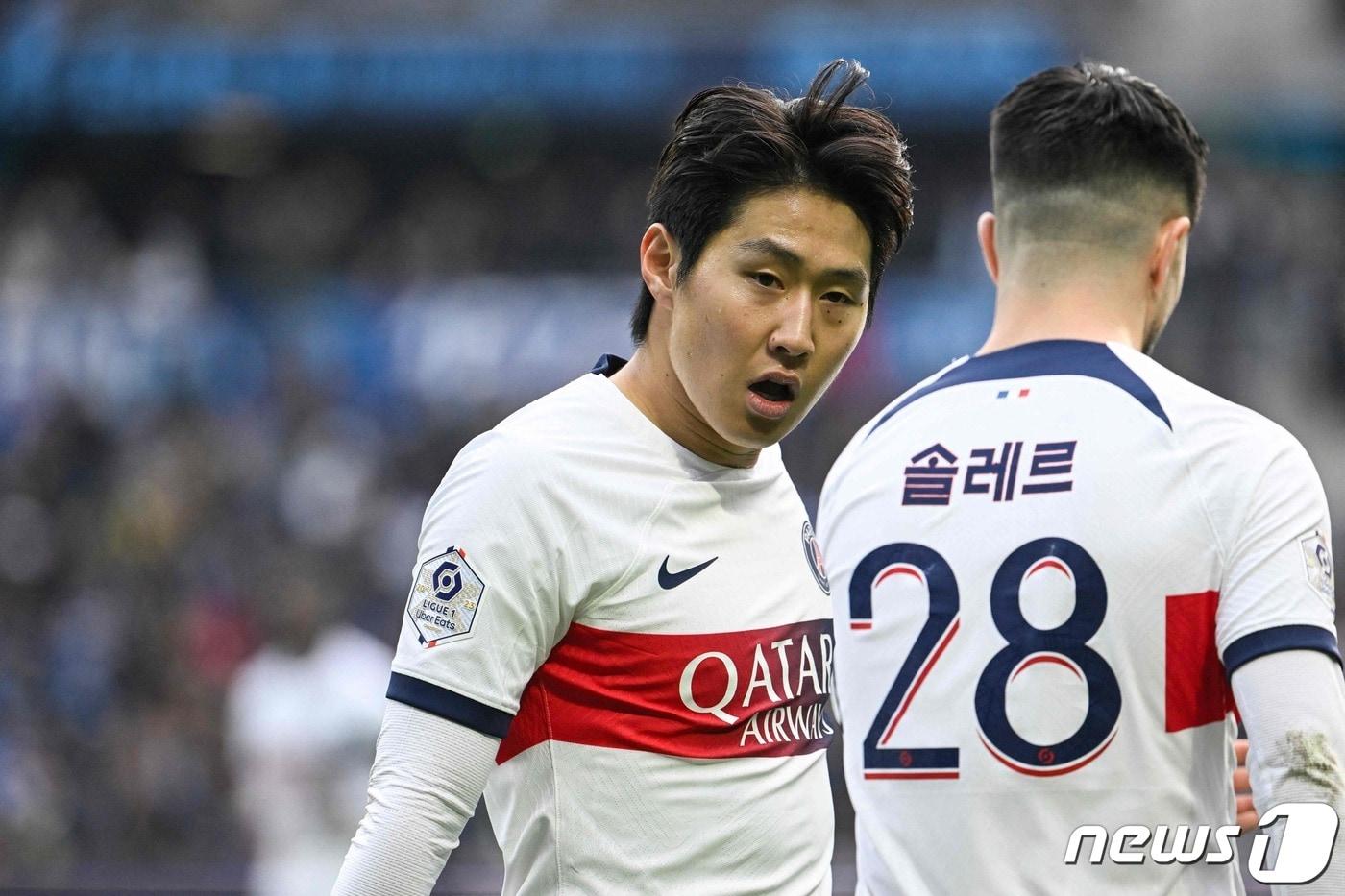 파리생제르맹&#40;PSG&#41;의 이강인. ⓒ AFP=뉴스1 