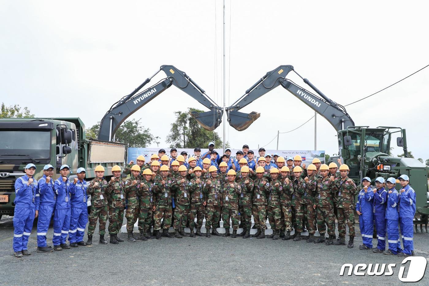 지난달 6일부터 4주간 캄보디아에서 ‘유엔-한국-캄보디아 삼각협력&#40;TPP&#41; 공병훈련’이 실시됐다. &#40;국방부 제공&#41; 2023.12.4/뉴스1