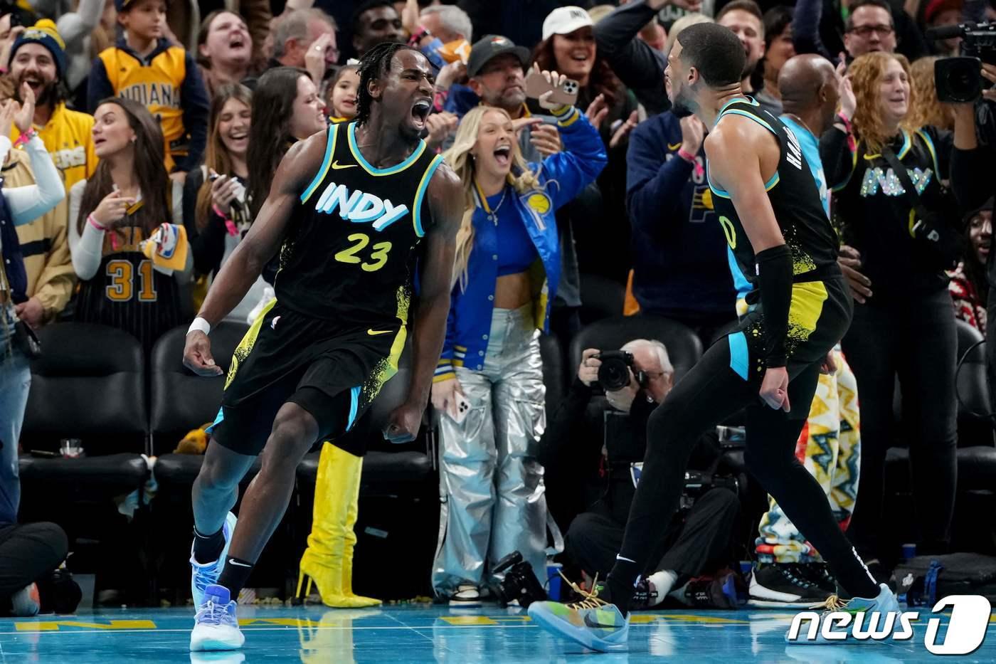 NBA 인디애나가 보스턴을 꺾고 인-시즌 토너먼트 4강에 선착했다. ⓒ AFP=뉴스1