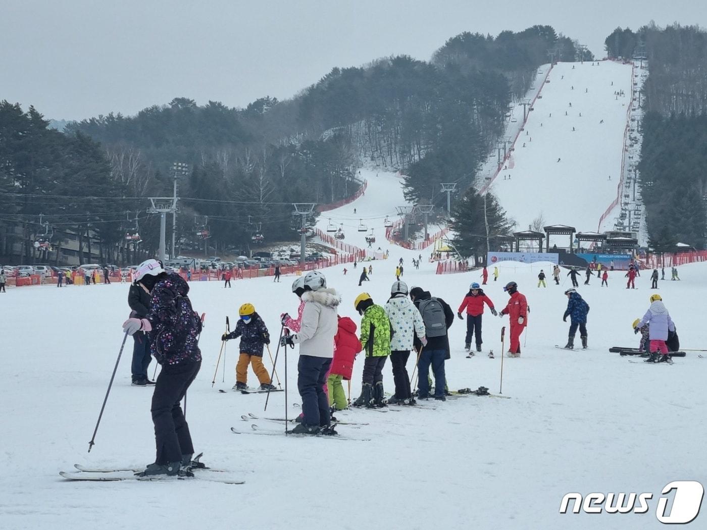 지난 2월 강원 평창군 용평리조트 스키장 자료사진.  ⓒ News1 