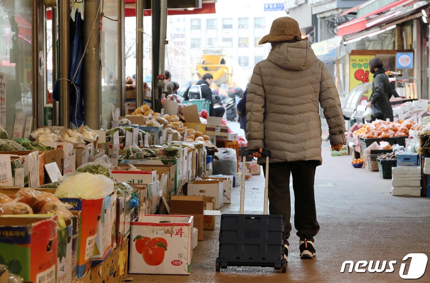 서울 서대문구의 한 전통시장/뉴스1 ⓒ News1 박세연 기자