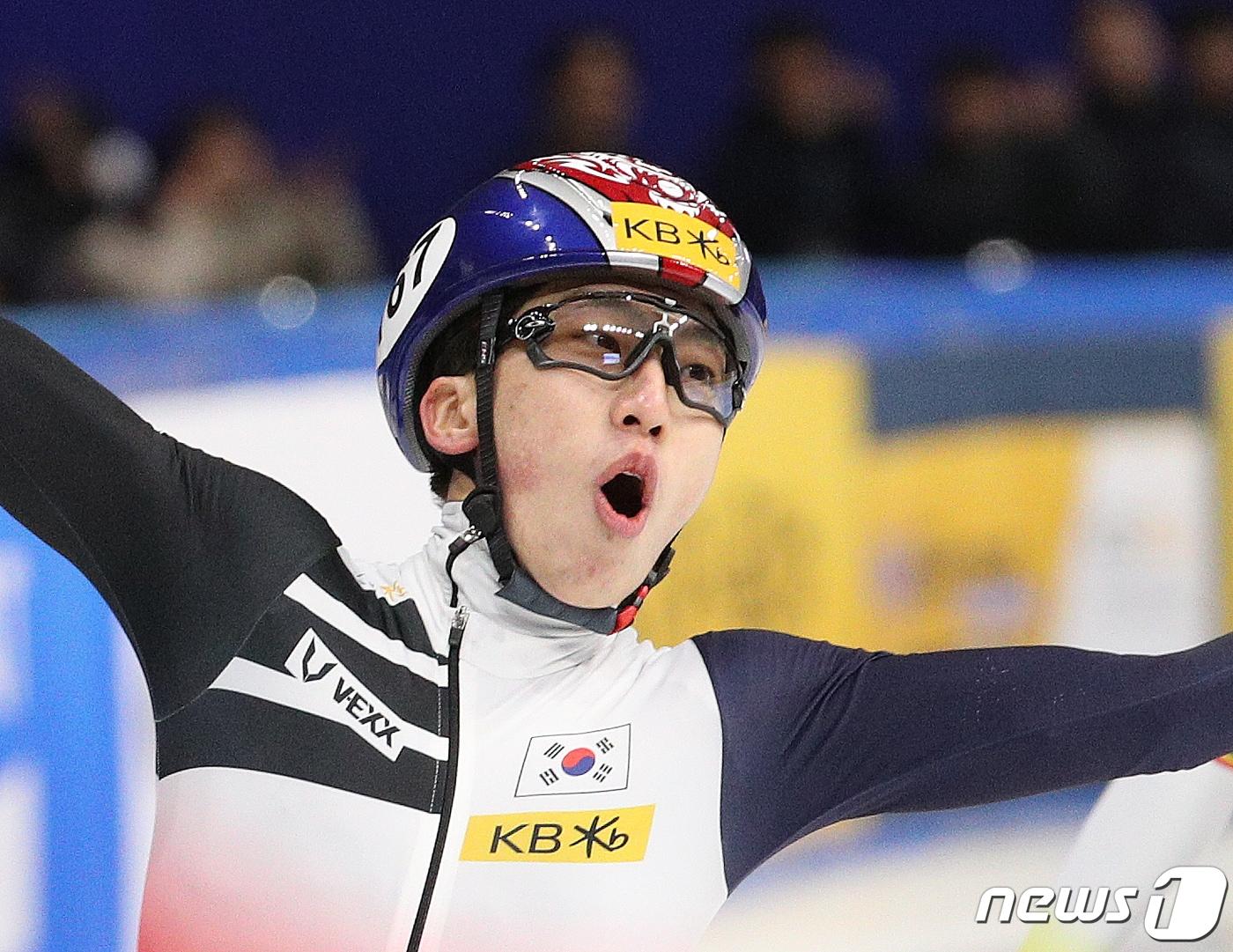 대한민국 쇼트트랙 대표팀 박지원. /뉴스1 ⓒ News1 신웅수 기자