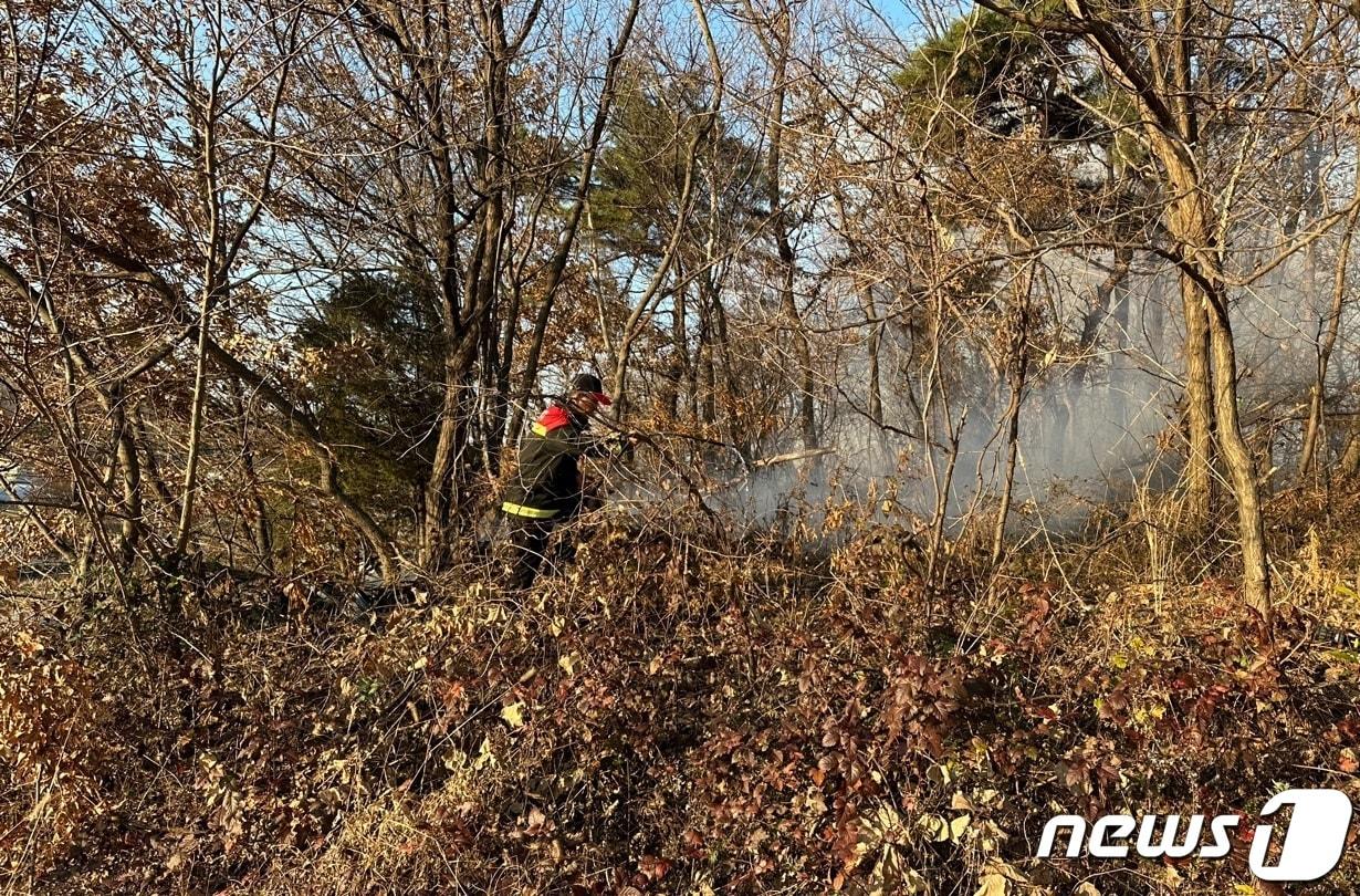 산불진화대원 산불진화 자료사진&#40;산림청 제공&#41;/뉴스1 