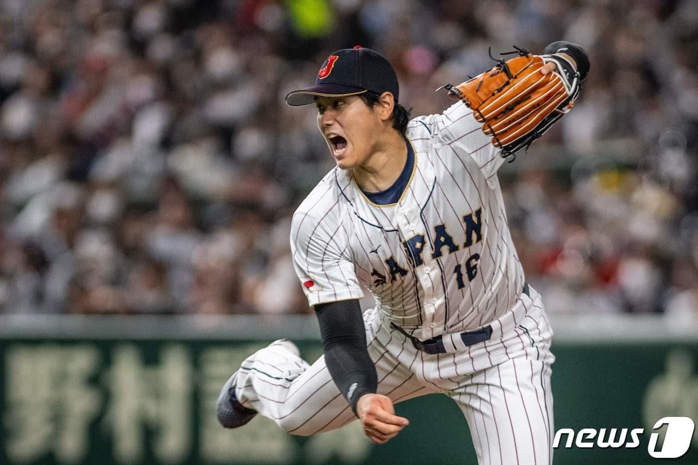 지난해 투수로 마운드에 올라 WBC 우승을 견인했던 오타니. ⓒ AFP=뉴스1