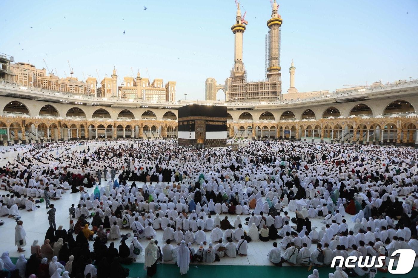 이슬람 최대 행사인 &#39;메카 성지순례&#39;&#40;하지·Hajj&#41;가 사우디아라비아에서 열리고 있다. ⓒ AFP=뉴스1 ⓒ News1 