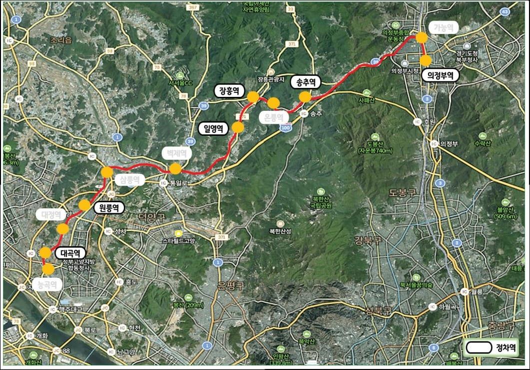 코레일은 내년 하반기 목표로 교외선&#40;고양 능곡~양주~의정부 32.1km&#41; 재개통을 추진 중이다.&#40;경기도 제공&#41;