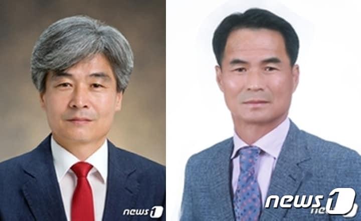 20일 전북 진안군의회가 예산결산특별위원회를 열고 위원장에 이명진 의원&#40;왼쪽&#41;, 부위원장에 김명갑 의원을 선임했다.2023.7.20/뉴스1