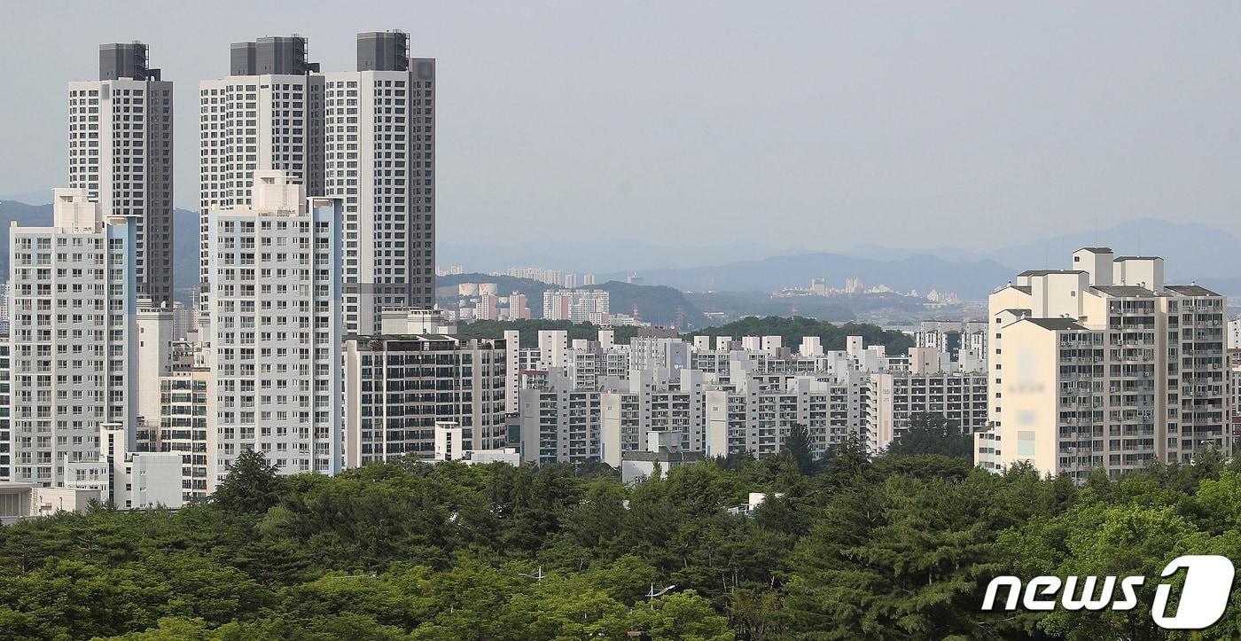 대구 수성구가 9개월 만에 미분양관리지역에서 제외됐다. 사진은 대구 도심 아파트 전경. &#40;사진은 기사 내용과 무관함&#41; ⓒ News1 DB