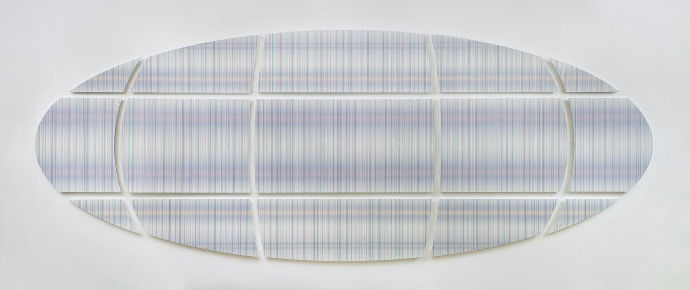 지근욱, 교차-형태&#40;복사&#41; Inter-shape &#40;Radiation&#41;, 2023, Mixed media on canvas, Dimensions variable &#40;approx. 300x790cm&#41; &#40;학고재 제공&#41;