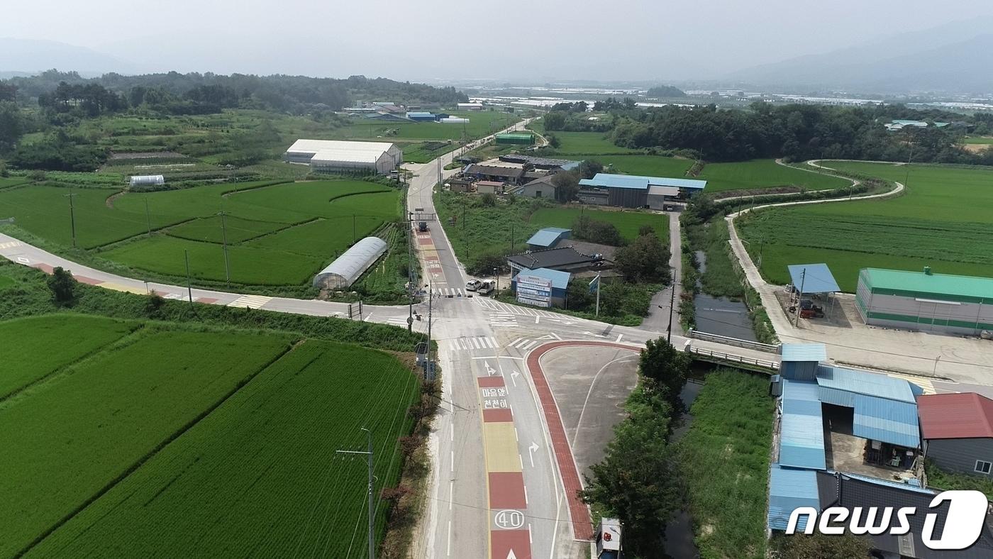 전북 남원시가 월락동 호반아파트 삼거리와 송동면 연산사거리 등 2개소에 회전교차로를 설치한다.&#40;남원시 제공&#41;/뉴스1 