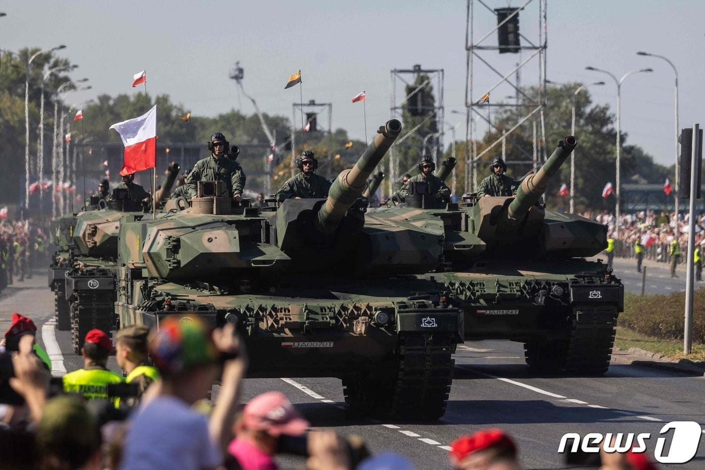 폴란드에 수출된 K2 전차 ⓒ AFP=뉴스1 ⓒ News1