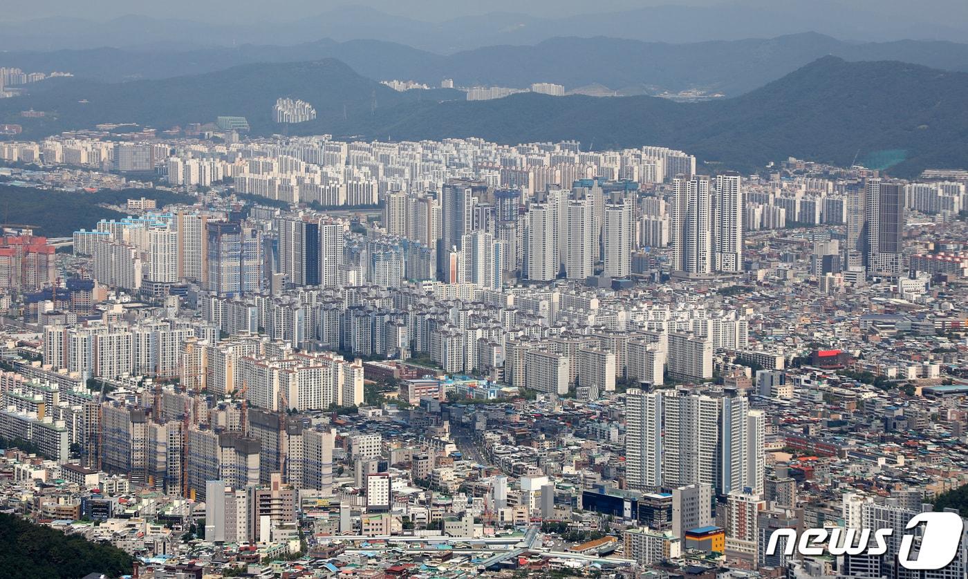 대구 달성군의 아파트 매매 중위가격이 20개월 만에 상승 전환했다. 사진은 대구 도심 전경.&#40;사진은 기사 내용과 무관함&#41; ⓒ News1 DB