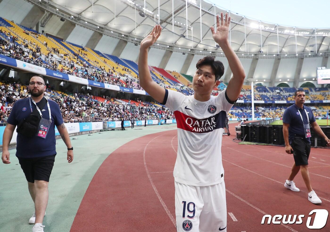 파리 생제르맹&#40;PSG&#41;의 이강인. /뉴스1 ⓒ News1 윤일지 기자