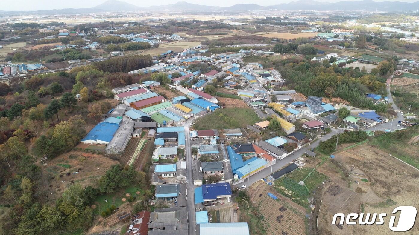 전북 익산 왕궁 학호마을 축사 전경.&#40;익산시 제공&#41;2023.9.1./뉴스1