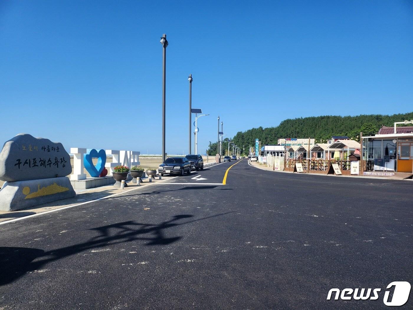 전북 고창군의 대표적인 여름 휴양지인 구시포 해수욕장 일대 지중화 사업이 완료됐다.&#40;고창군 제공&#41;2023.9.15/뉴스1 