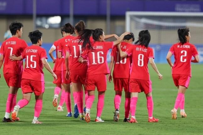 미얀마를 꺾은 여자 축구대표팀 &#40;대한축구협회 제공&#41;
