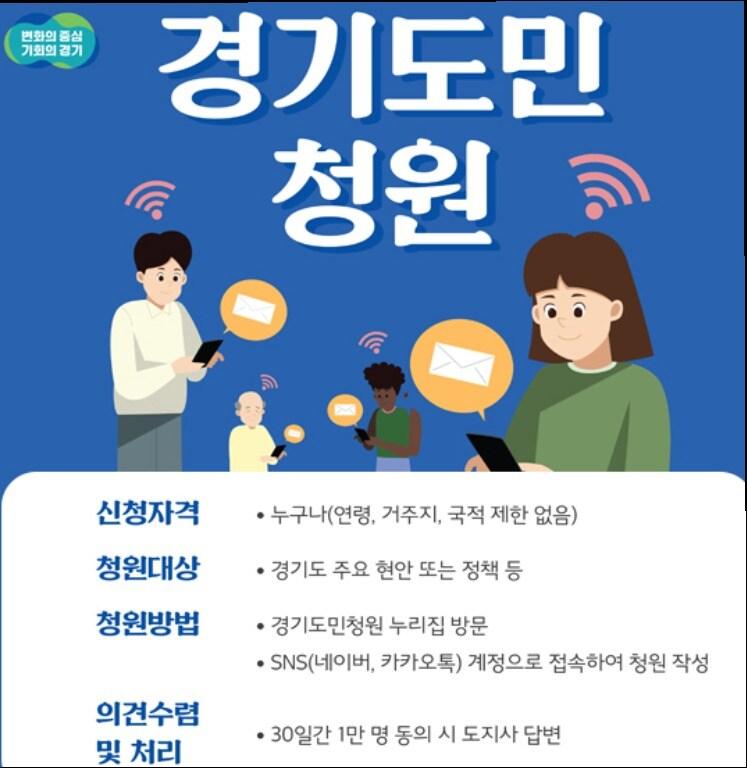 경기도가 올해부터 도민청원제 성립요건을 5만명 이상 동의에서 1만명 이상 동의로 완화한 이후 지하철 8호선 의정부 연장 등 5건의 청원에 대해 도지사 답변이 이뤄진 것으로 나타났다.&#40;경기도 제공&#41;