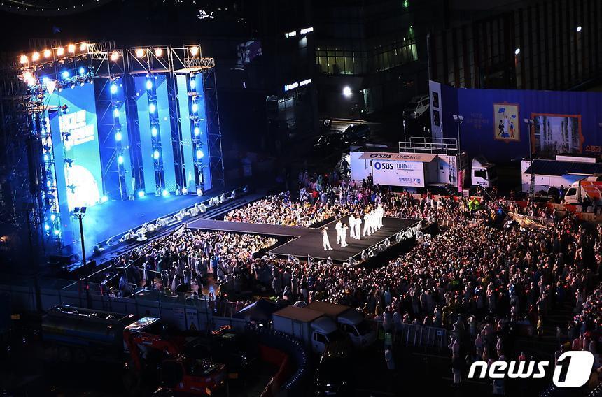 2022년 영동대로 K팝 콘서트 전경. &#40;강남구 제공&#41; 