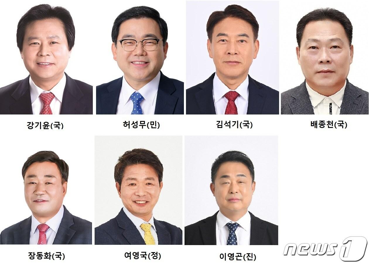 22대 총선 창원 성산구 선거구 출마 예상자들.