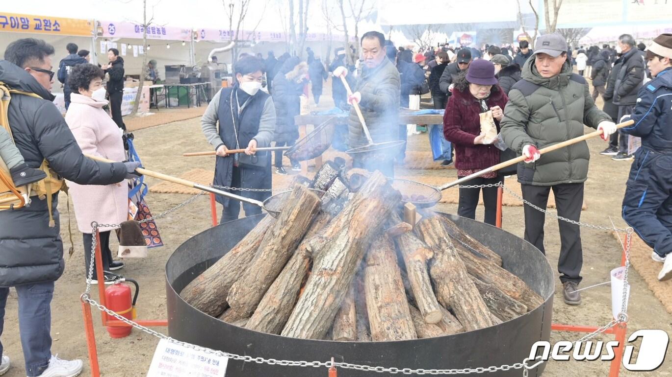 군밤 축제장 모습./뉴스1