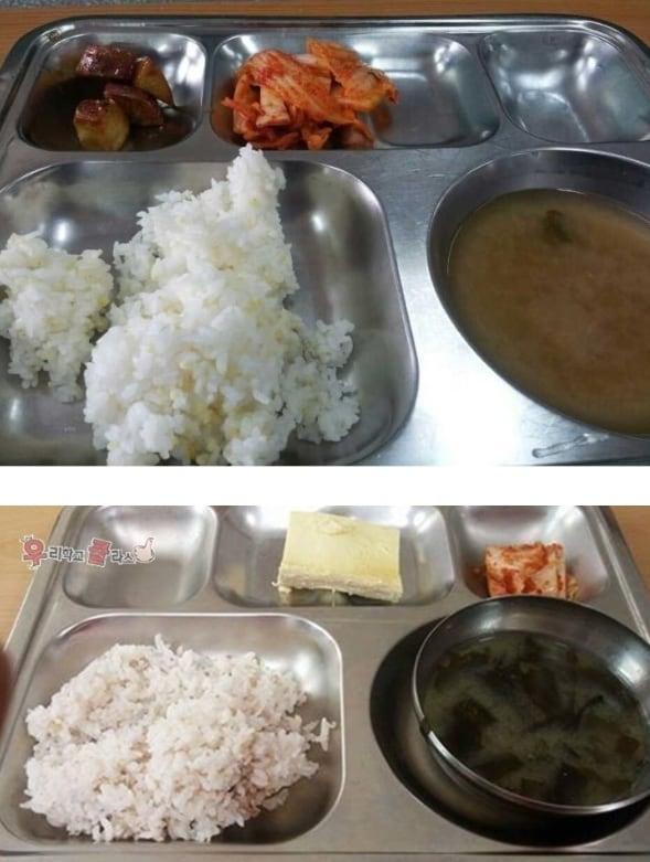 연쇄 살인범 사형수들이 수감돼있는 서울구치소의 호화식단이 공개 돼 논란이 된 가운데, 이와 비교할 수 없을 정도로 부실한 회사 구내식당 메뉴에 좌절한 한 직장인의 글에 시선이 쏠리고 있다.