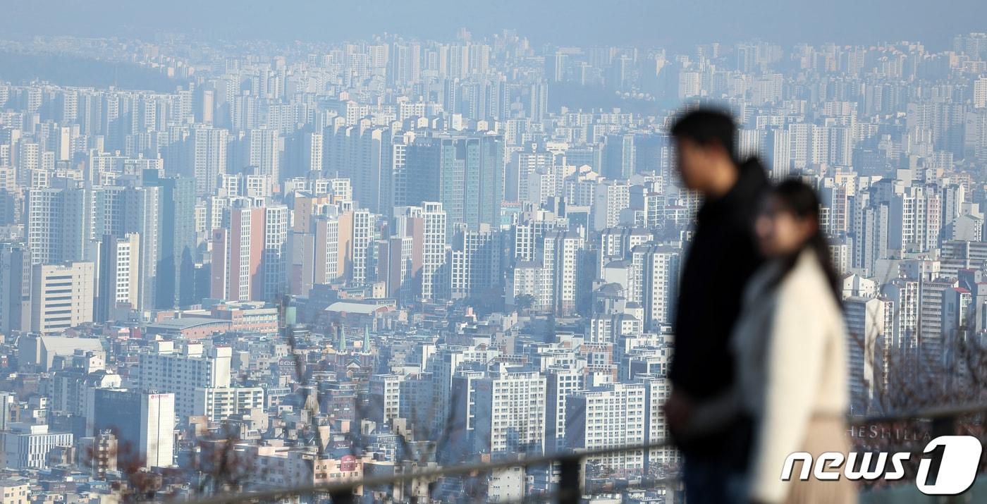 사진은 서울 남산에서 바라본 서울 시가지 모습. 2024.1.30/뉴스1 ⓒ News1 김명섭 기자