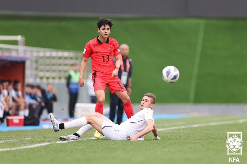 한국과 요르단의 경기 모습&#40;대한축구협회 제공&#41;