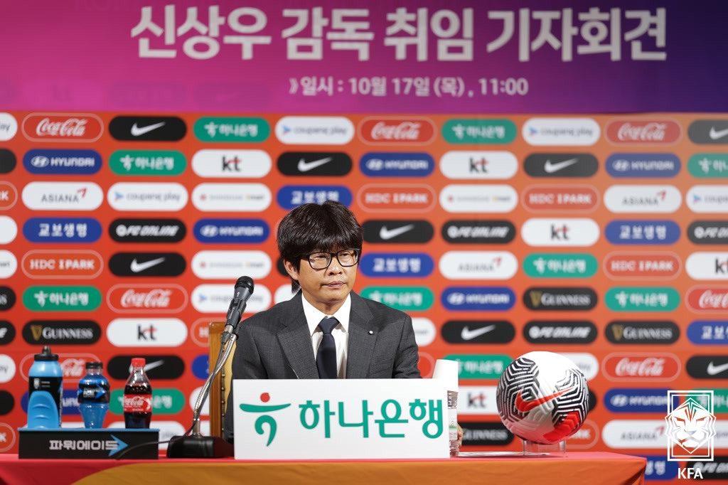 신상우 여자축구대표팀 신임 감독. &#40;대한축구협회 제공&#41;