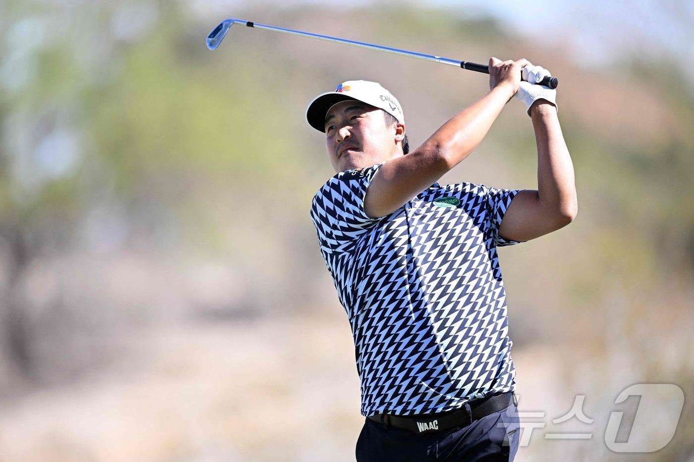 이경훈&#40;33&#41;이 PGA투어 슈라이너스 칠드런스 오픈에서 공동 5위를 기록했다. ⓒ AFP=뉴스1