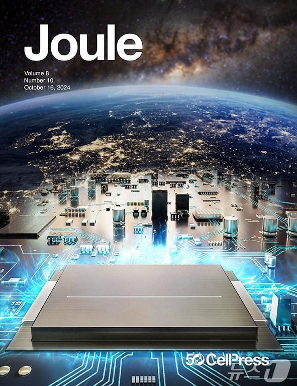 KERI, 금오공대, 인하대 연구팀의 &#39;FeSn2 전고체전지 음극재&#39; 연구결과가 상위 1퍼센트 국제 학술지인 ‘줄&#40;Joule&#41;’ 10월호 표지논문으로 게재됐다. 사진은 줄 표지모습&#40;전기연 제공&#41;