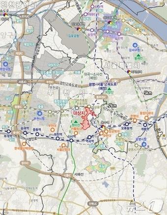 부천역곡지구 사업지구 위치도&#40;LH 인천본부 제공&#41; / 뉴스1