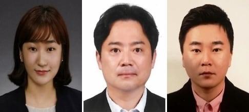 왼쪽부터 적극행정 우수공무원으로 선발된 진천군 김해경 주무관, 김용만 팀장, 이재석 주무관.&#40;진천군 제공&#41;/뉴스1