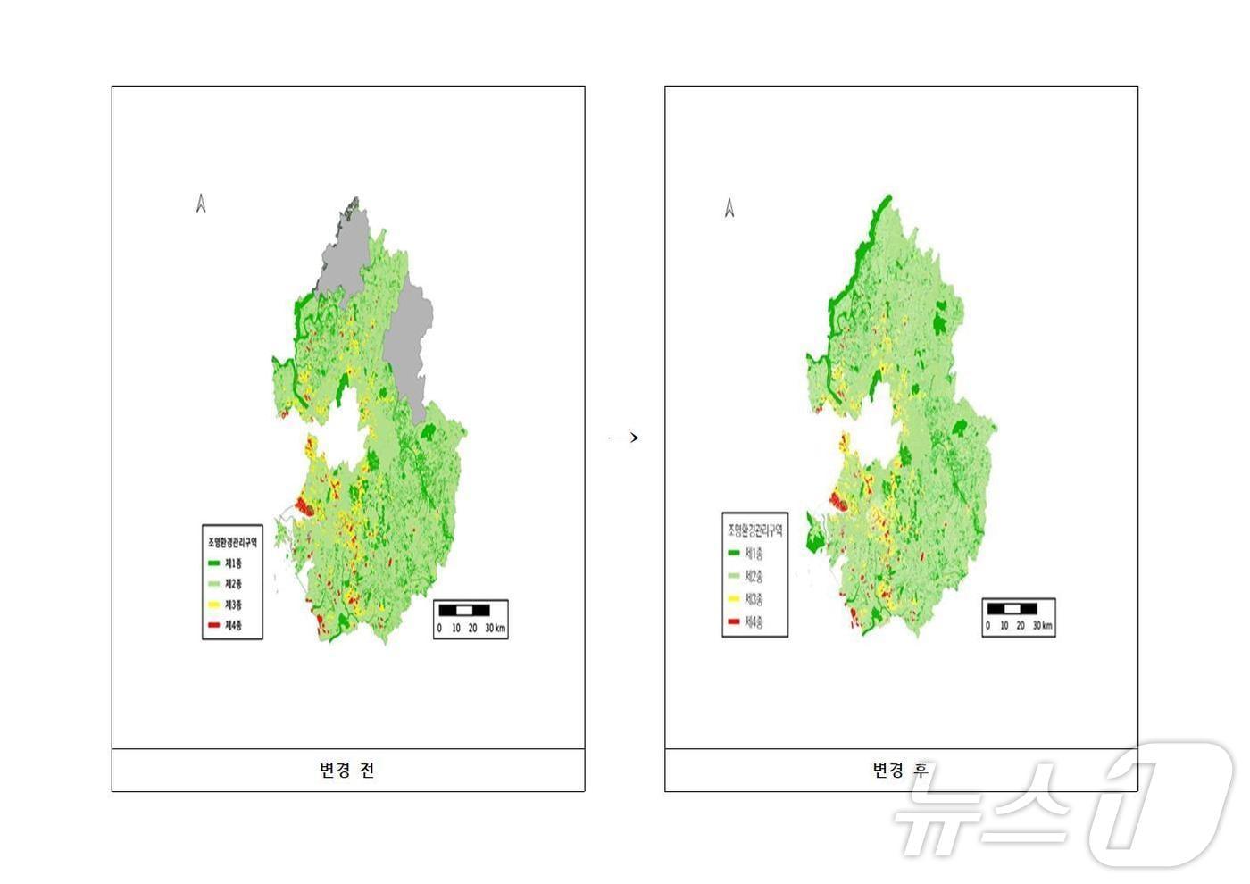 경기도 조명환경관리구역도.&#40;경기도 제공&#41;