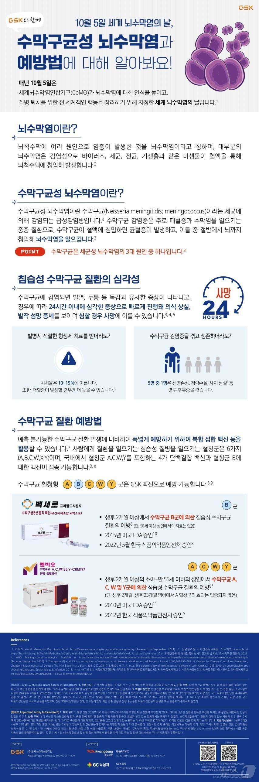 한국GSK, ‘세계 뇌수막염의 날’ 기념 임직원 교육 캠페인. /뉴스1 ⓒ News1