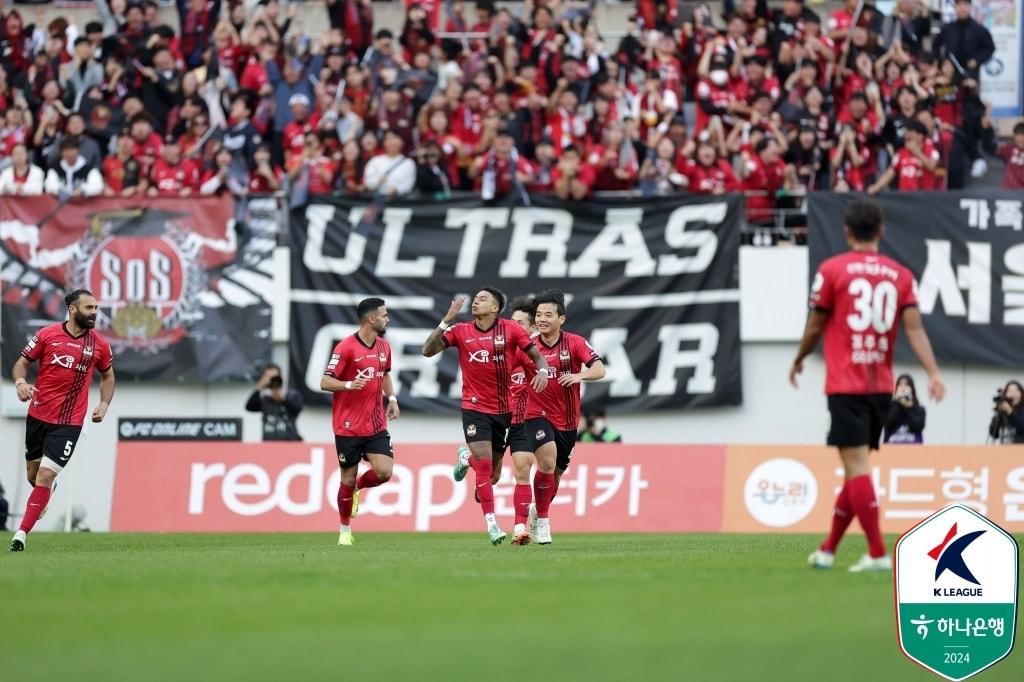  서울과 울산이 1-1로 비겼다.&#40;한국프로축구연맹 제공&#41;