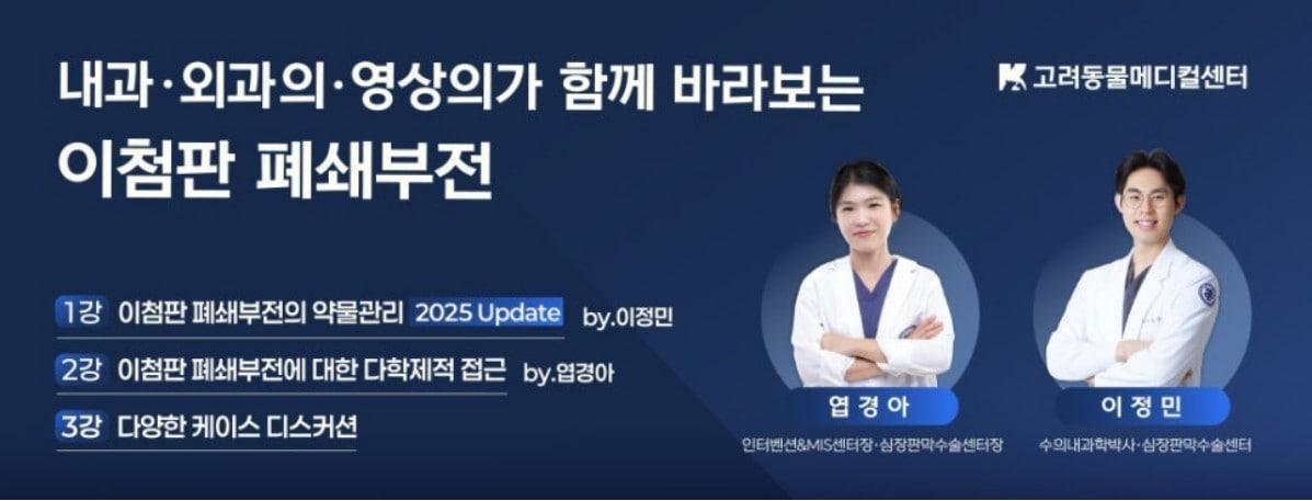 고려동물메디컬센터는 창립 36주년을 기념해 심장병 웨비나를 준비했다. &#40;동물병원 제공&#41; ⓒ 뉴스1