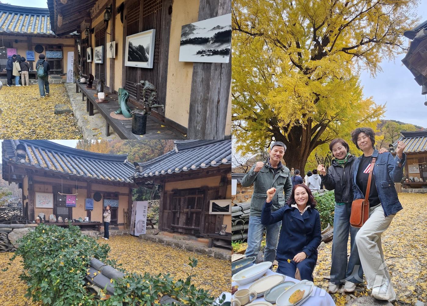 수령 300년 은행나무로 유명한 경북 경주시 강동면 운곡서원 고택전시장에서 지역에서 경주지역 작가 4명의 전시회가 열리고 있다. 2024.11.20/뉴스1  