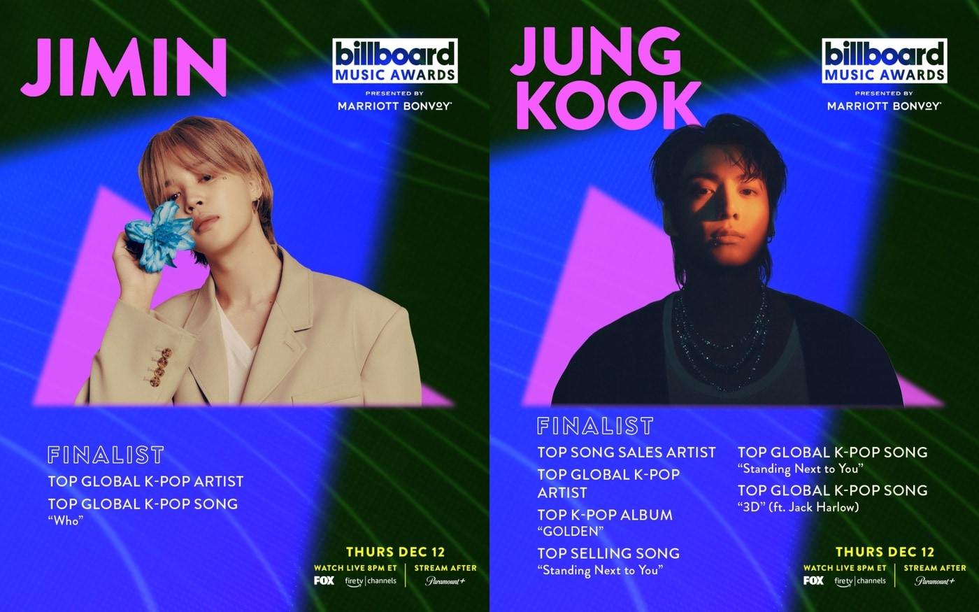 방탄소년단 지민, 정국&#40;&#39;2024 BBMAs&#39; 제공&#41;