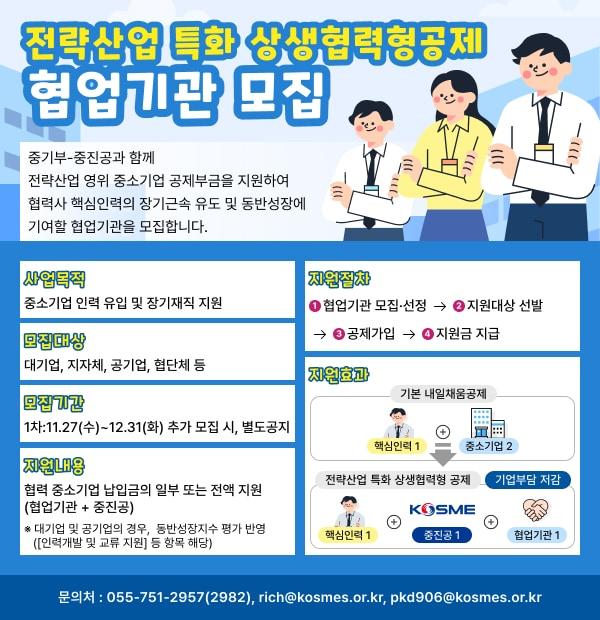 중소벤처기업진흥공단의 &#39;공모형 상생협력 공제&#39; 사업 내용.&#40;중소벤처기업진흥공단 제공&#41;