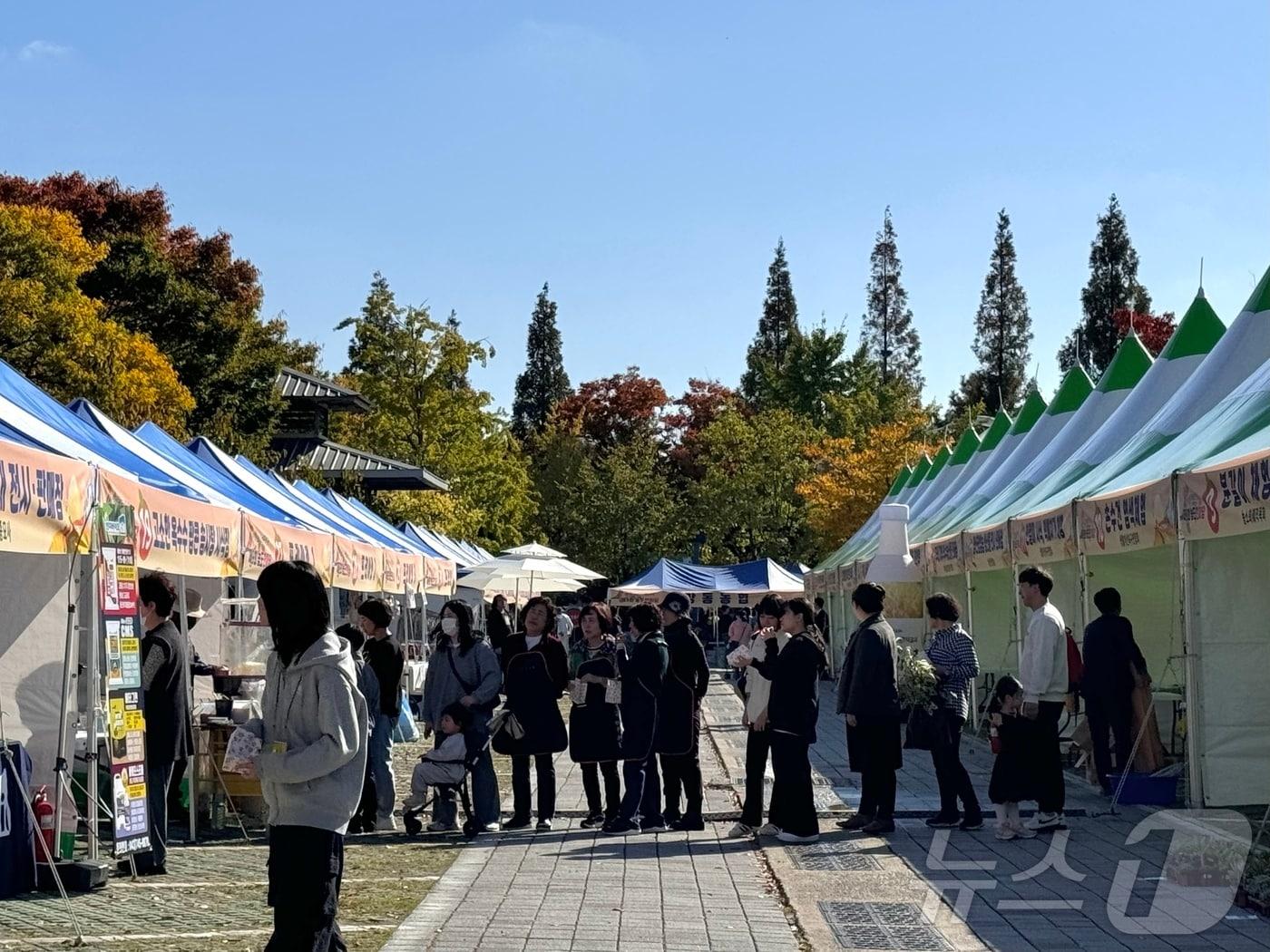 3일 오후 1시 울산 북구청 광장에서 &#39;제9회 농도 한마당&#39;이 열려 활기가 넘쳤다.2024.11.3./뉴스1 김세은 기자