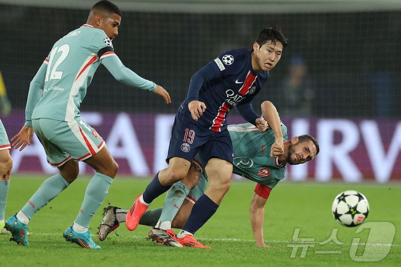 파리 생제르맹&#40;PSG&#41;의 이강인. ⓒ AFP=뉴스1