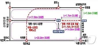 대덕구 장동~이현 간 도로개설 사업.&#40;대전 대덕구 제공&#41;/뉴스1