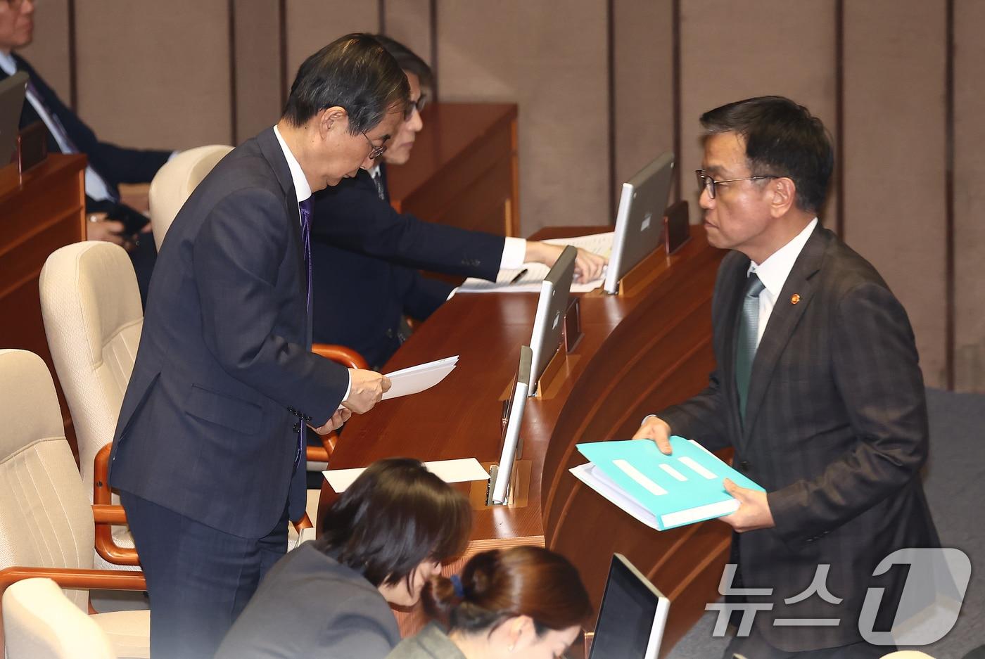 한덕수 국무총리와 최상목 경제부총리 겸 기획재정부 장관./뉴스1 ⓒ News1 김민지 기자