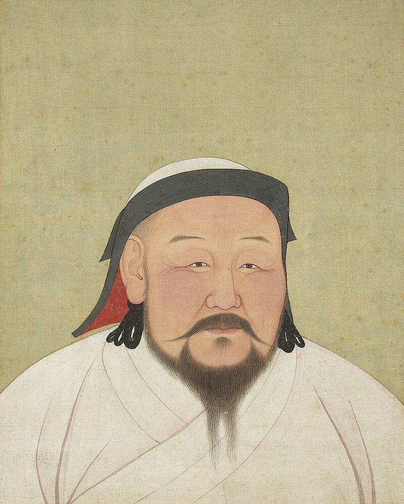 쿠빌라이 칸. &#40;출처: Anige of Nepal - an astronomer, engineer, painter and confidant of Kublai Khan, 채색화&#40;1294&#41;, Public domain, via Wikimedia Commons&#41;